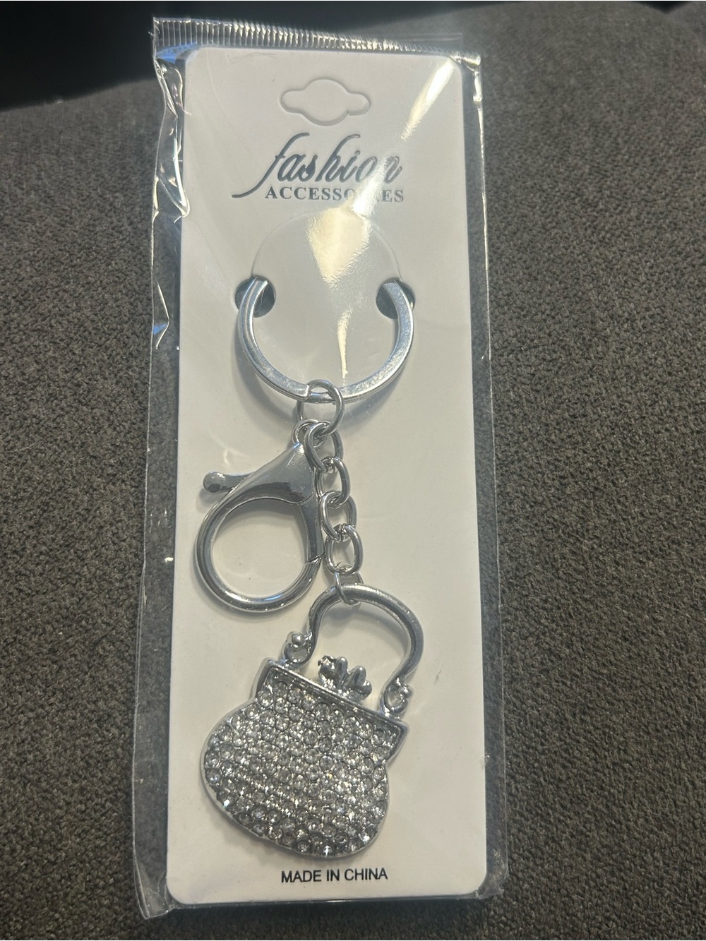 Silver Purse Bag Charm/Keychain